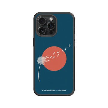 iPhone 15 Pro Max SolidX 黑 - ilovedoodle (Lim Heng Swee) - Cat and Plant - 蒲公英