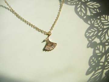 *coucoubird*華麗銀杏項鍊