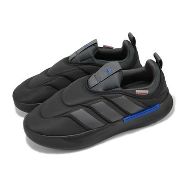 adidas 麵包鞋 Adipuff 男鞋 黑 藍 懶人鞋 套入式 PrimaLoft 休閒鞋 保暖 愛迪達 IF4229
