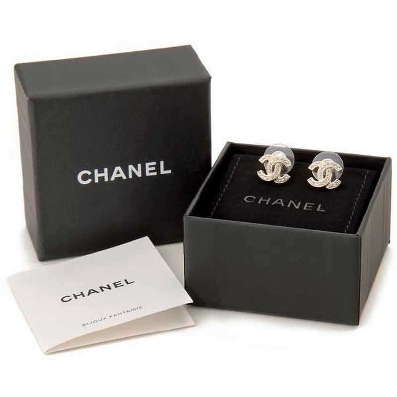 シャネル CHANEL ピアス レディース ゴールド×ホワイト A88429 Y02003 ...