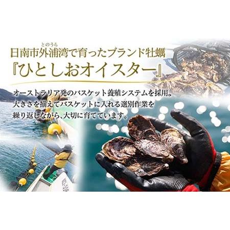 ふるさと納税 年内発送≪数量限定≫宮崎県産ブランド牡蠣『ひとしおオイスター』計20個　魚介　貝　かき　生食用　殻付き　国産 CB81-23 宮崎県日南市