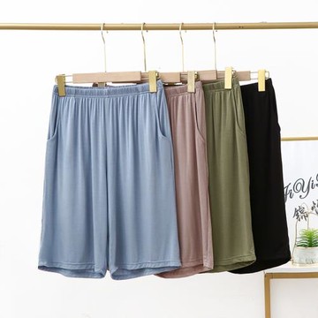 莫代爾家居短褲女士夏季薄款五分褲寬松休閑中年大褲衩加大碼睡褲