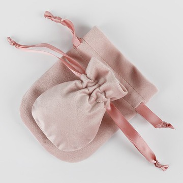 高檔絲絨首飾緞帶抽繩束口袋小號珠寶防塵化妝絨布收納袋定制logo