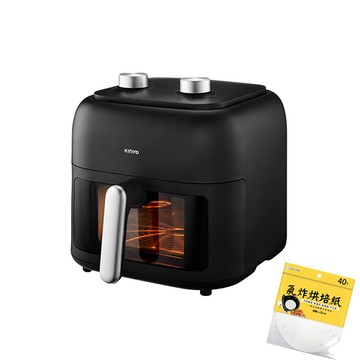 KINYO 6.5L多功能旋鈕透視氣炸鍋