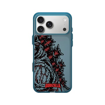 iPhone 17 Pro Max Clear (相機按鈕) 夜幕藍 - 哥吉拉 Godzilla - 紅蓮化背脊