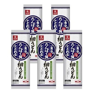 はくばく 一食分のたんぱく質がとれる細うどん 180G ×5袋