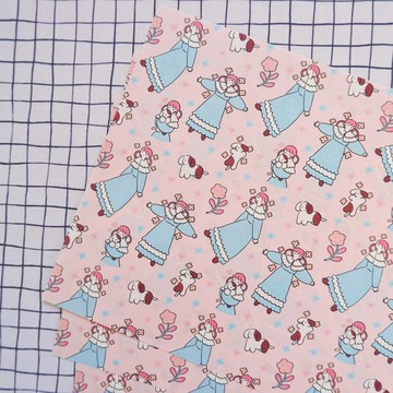 A4 設計紙 【迷糊女孩與狗狗】