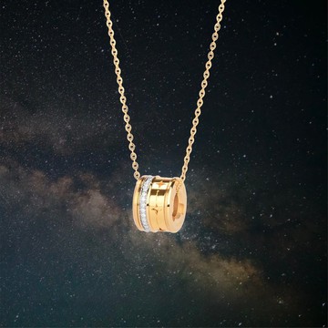 【限量生產】香港設計 VERTO T1 - 白鑽和24k金 - 極致奢華吊墜