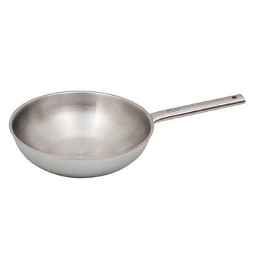 QUEEN SENSE 亮面五層不銹鋼炒鍋 IH爐適用  28cm  1個