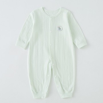 寶寶夏款薄款連體衣男女寶寶長袖空調服新生幼兒衣服A類純棉哈衣鑫弘-萌寶童裝可開發票