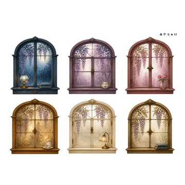 【9 月新品】20-150-0220 裁切紙 幻想復古浪漫咖啡廳