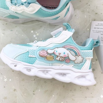 Ann’S正版三麗鷗授權-大耳狗喜拿轉轉鞋免綁鞋帶兒童球鞋3cm-藍