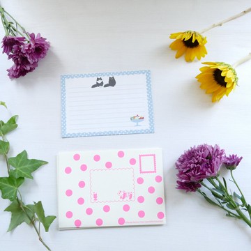 A6尺寸信紙組 長毛貓