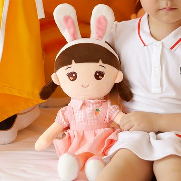 毛絨玩具布娃娃男孩女孩玩偶可愛洋娃娃抱著睡覺公仔抱枕生日禮物