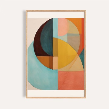 幾何交響 Geometric Symphony / 當代版畫抽象掛畫 畫芯 海報