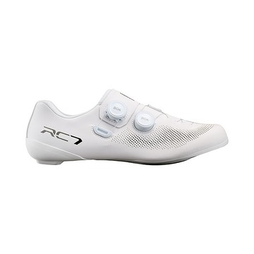 SHIMANO 【城市綠洲】 男 SPD-SL自行車卡鞋 SH-RC703 白'色 寬楦版 (EU38~50)