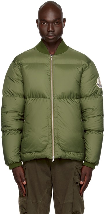 Moncler 绿色 Diya 羽绒飞行员夹克