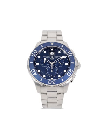 TAG Heuer - pre-owned Aquaracer 43mm - unisex - stainless steel/Sapphire Glass - One Size - Blue