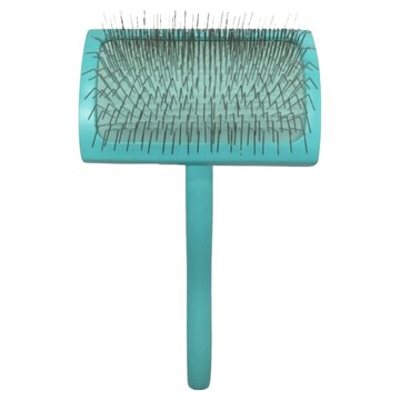 Chris Christensen 克莉絲汀森 T極密蓬鬆氣墊彎針寵物梳 中型  湖水藍  1個