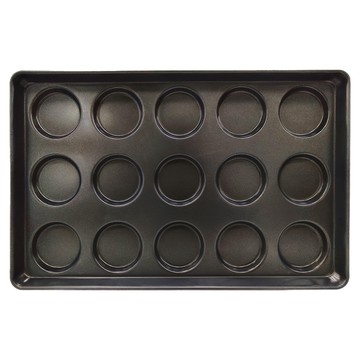 SaNNeNg 三能 415連平底漢堡烤盤 1000系列不沾 SN1626  675 x 435 x 40mm  1個