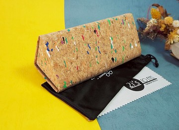 2is BX03Rmi 眼鏡盒│輕便可收納眼鏡盒│三角形軟木塞│眼鏡