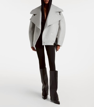 Balmain Oversized wool and cashmere peacoat