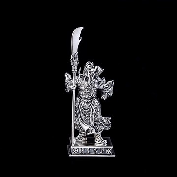 【JK銀飾】關聖帝君．忠義千秋／925純銀、黃銅 擺件