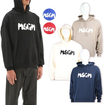 MSGM 印花長袖連帽衫 大學T-多色可選