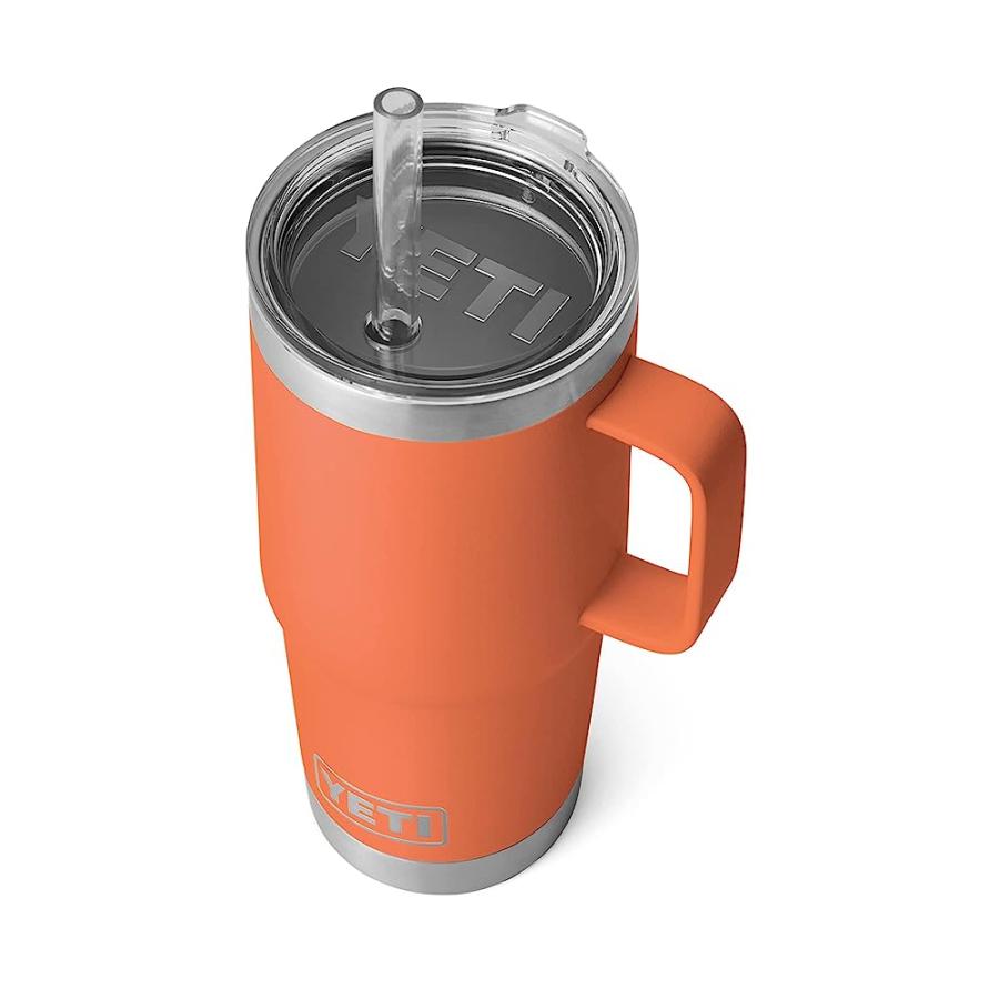 YETI RAMBLER 25 OZ STRAW MUG, VACUUM INSULATED, STAINLESS STEEL, HIGH DESERT CLAY