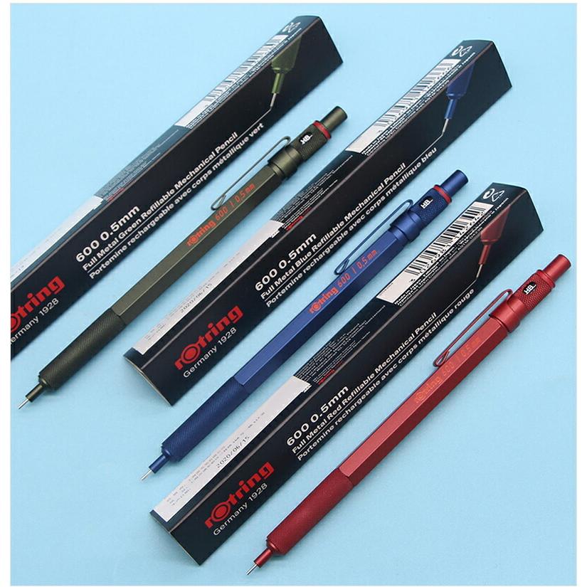 限定品ロットリング ROTRING  ペンシル 製図用 2019限定品 600 0.5mm 0.7mm アイアンブルー   カモフラージュグリーン   マダーレッド