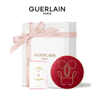 【Guerlain】嬌蘭24K純金絲光氣墊粉餅盒 大勢潮紅｜Lisa補妝神器｜高訂底妝｜獅子座生日快樂