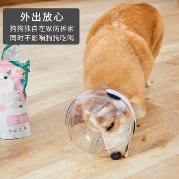 💕在臺出貨🔥狗狗防咬太空頭套透氣透明可調節球罩進食伊麗莎白圈寵物用品貓咪