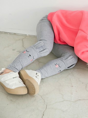 可愛兔子彈力內搭褲