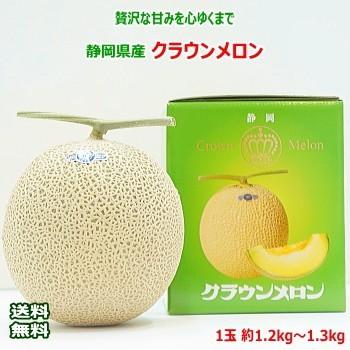 静岡県産　クラウンメロン1玉　約1.2〜1.3kg