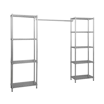 【dayneeds】180X30X180公分組合式單桿衣架烤白