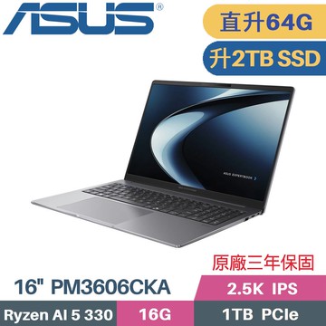 ASUS ExpertBook PM3606CKA-0051A330 (AI 5 330/32G+32G/2TB SSD/W11PRO/16)特仕