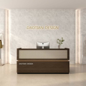 前台 收銀台 接待台 櫃檯 展臺 免運 開立發票 中古風服裝店女裝店吧臺桌收銀臺烤漆轉角柜臺美容院前臺接待臺桌