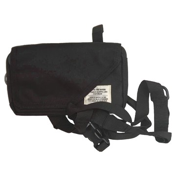 POST GENERAL 吊帶側背隨身小包 聚酯纖維材質  19 x 2.5 x 11cm  玄黑色