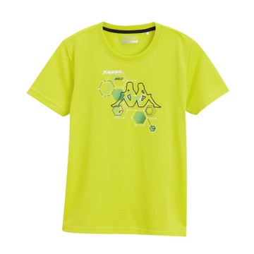 KAPPA義大利小朋友吸濕排汗速乾KOOLDRY排汗衫 岩草綠 新丈青