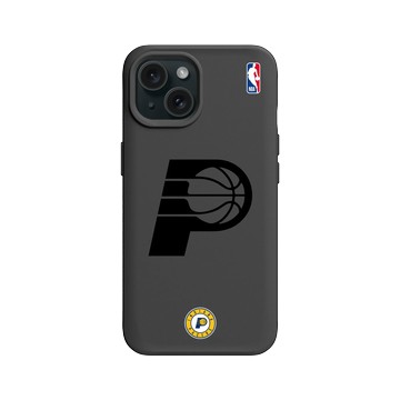 iPhone 15 SolidX 黑 - NBA - B&W-印第安納溜馬 Indiana Pacers B&W