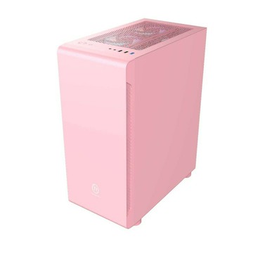 Tt途騰K1臺式機電腦機箱 鋼化玻璃全景側透電競游戲水冷粉色機箱【北歐家居生活】