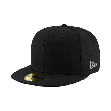 NEW ERA 59FIFTY 5950 基本款 全黑 側邊灰銀標 素面 大尺碼 全封帽 棒球帽⫷ScrewCap⫸