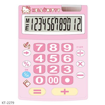 【文具通】SANRIO HELLO KITTY KT-2279計算機12位 L5140186