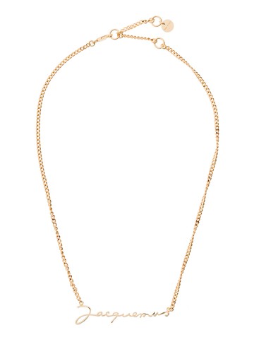 Jacquemus Le Chaine Necklace With Logo Plaque