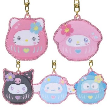 小禮堂 Sanrio 三麗鷗 壓克力造型鑰匙圈 (達摩款) Kitty 漢頓 大耳狗 美樂蒂