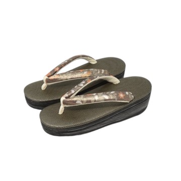 Macaron Souri EVA 金唐革鼻緒 金散落紋