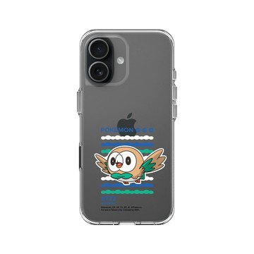 iPhone 17 Clear Case（相機按鈕） 透明 - 寶可夢 Pokemon - 幾何系列-木木梟