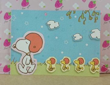 【震撼精品百貨】史奴比Peanuts Snoopy ~卡片_安全帽_SN&塔克