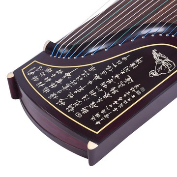 敦煌牌 專業演奏古箏上海民族樂器壹廠 天真元韻698T書法/牡丹【 鑫弘-戶外運動