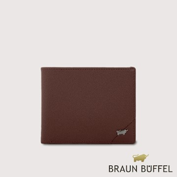【BRAUN BUFFEL 德國小金牛】台灣總代理 加利恩-A  10卡短夾-培土棕/BF561-314-POS